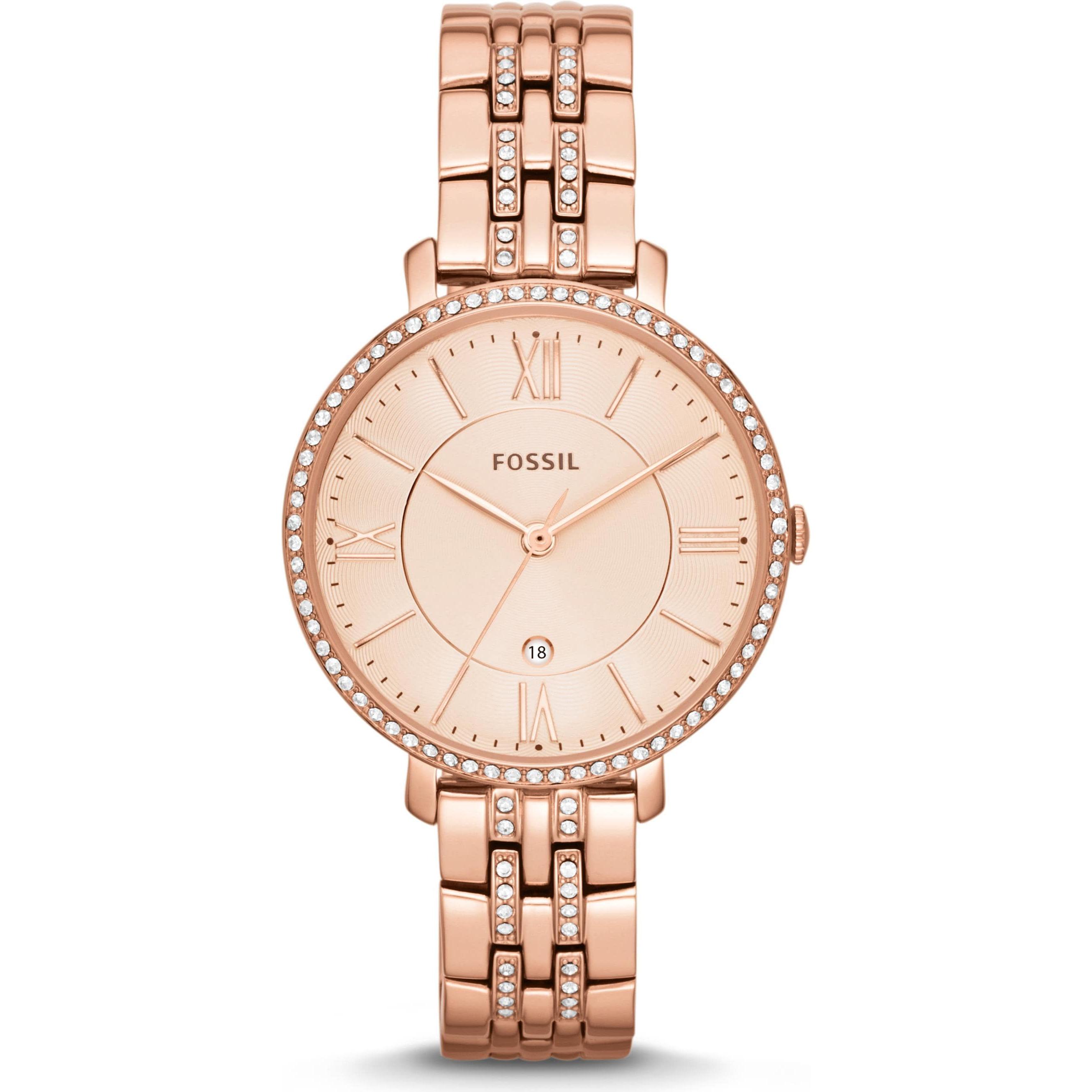 Fossil, Armbanduhr, Jacqueline, Rosa, (Analoguhr, 38 mm)