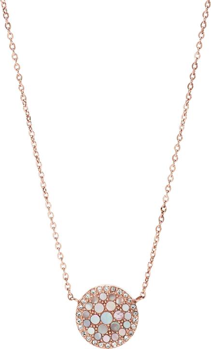 Fossil Pendentif disque de perle (Acier inoxydable, 40.5 cm)