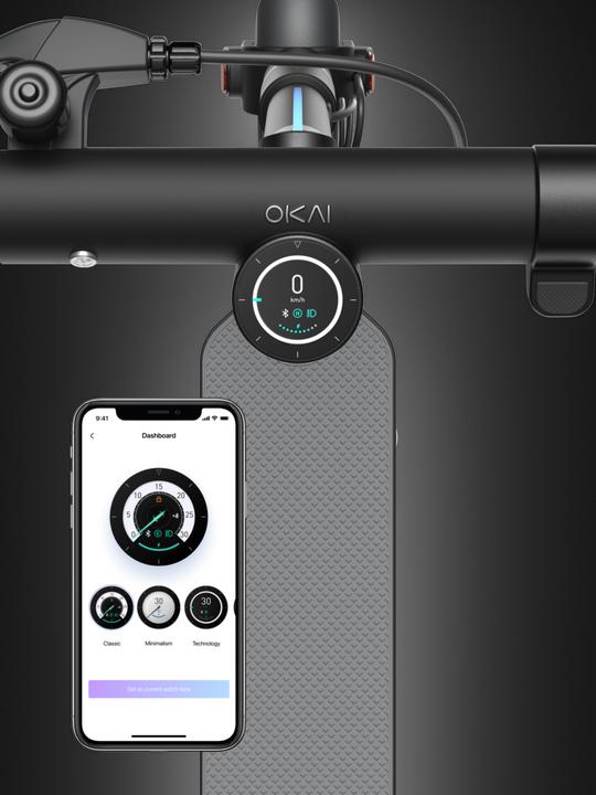 Actual product image Okai ES20 NEON (20 km/h, 40 km, 300 W)