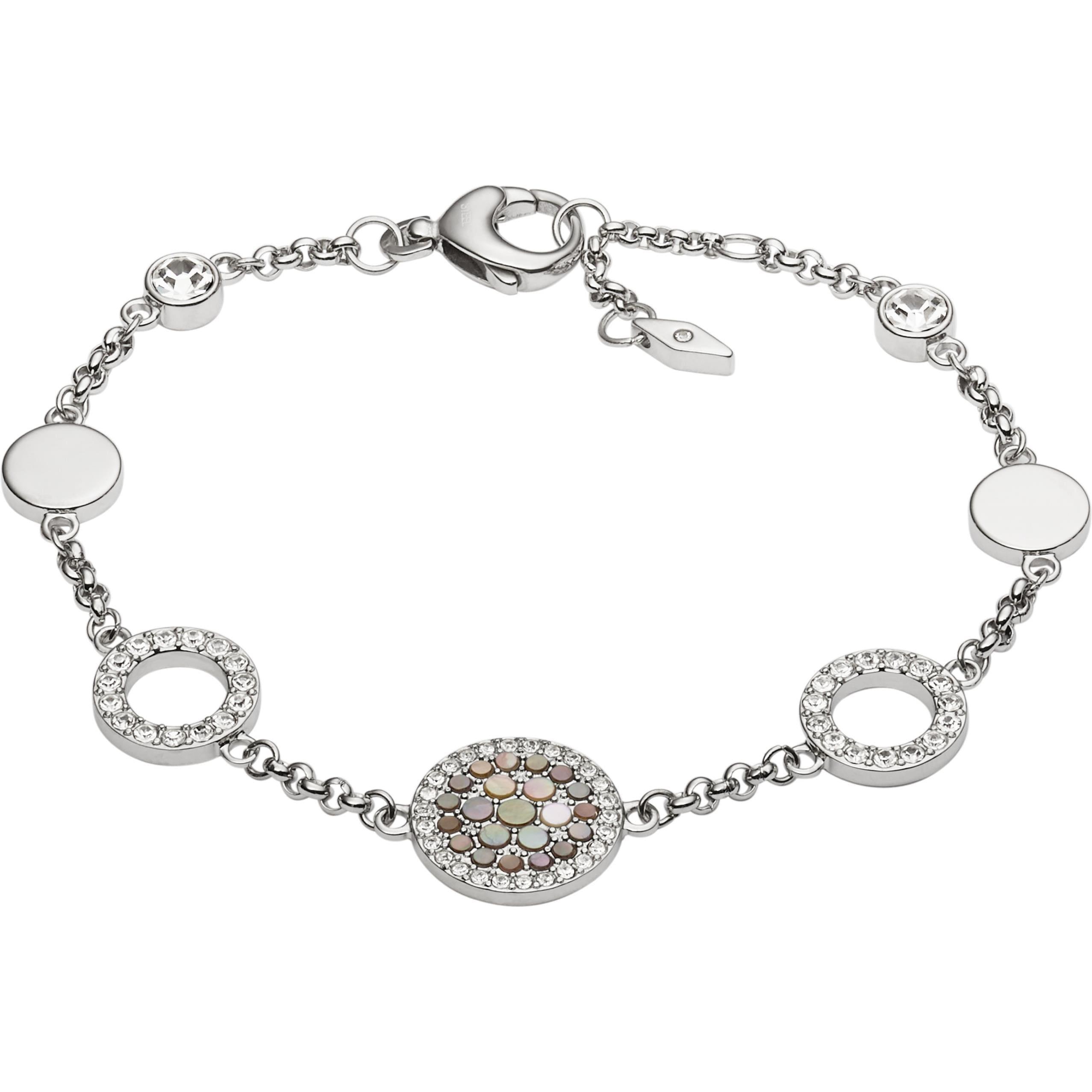 Fossil, Armschmuck, Vintage Glitz, (18.50 cm, Edelstahl)