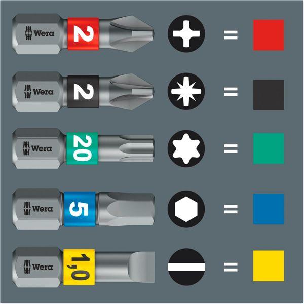 Actual product image Wera Bit-Check 6 PH Impaktor 1 (Cross Phillips PH M2, Cross Phillips PH M3)