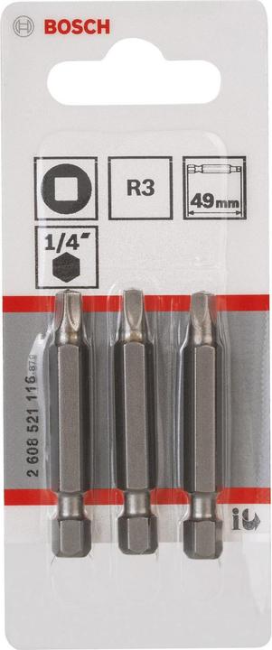 Actual product image Bosch Professional Zubehör Schrauberbit Extra-Hart R3 (Inner square)