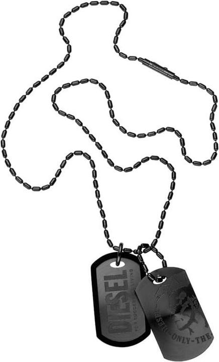 Diesel Double Dogtags (Edelstahl, 60 cm)