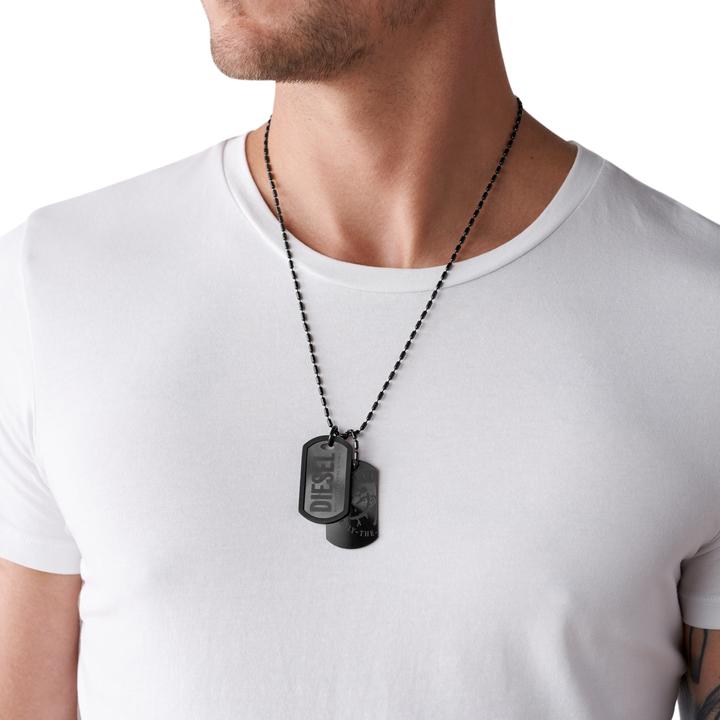 Produktbild Diesel Double Dogtags (Edelstahl, 60 cm)