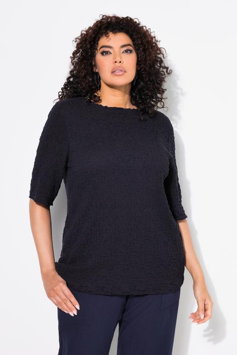 Produktbild Ulla Popken T-Shirt, Struktur, Regular, Rundhals, Halbarm (58)