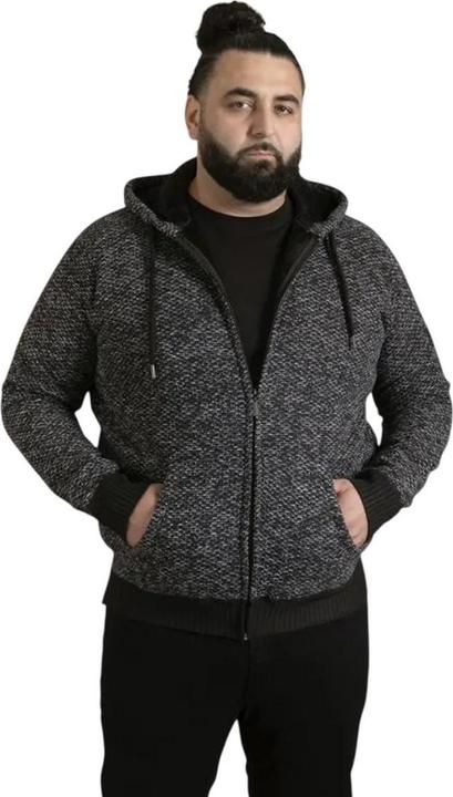 Actual product image DUKE Mens D555 Fareham Sherpa Lined Kingsize Full Zip Hoodie (4XL)