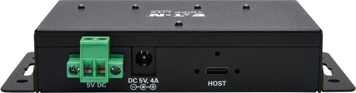 Actual product image Eaton Industrial-Grade 4-Port USB Hub USB 3.1 Gen 2 10Gbps 2 USB-A & 2 USB-C Ports 15kV ES (USB-C, 4 ports)