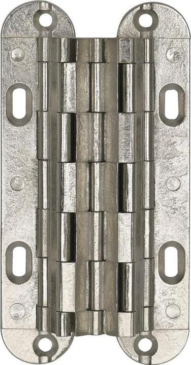 Produktbild SEPA Einlass-Scharnier, 52x18 mm, ÖW 180 Grad, Messing vernickelt matt