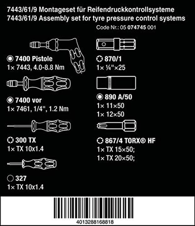 Produktbild Wera 7443/61/9