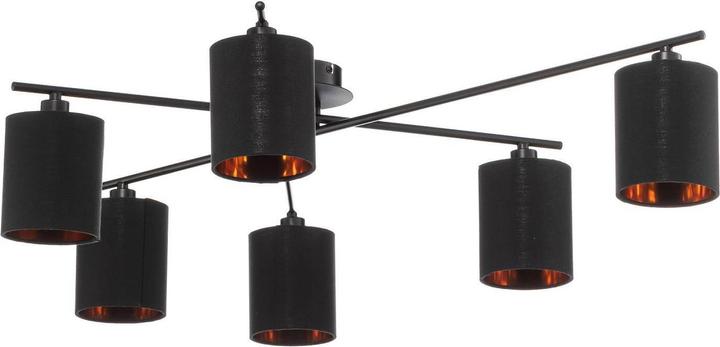 Produktbild Lindby Pellinora Deckenleuchte, schwarz (E14)
