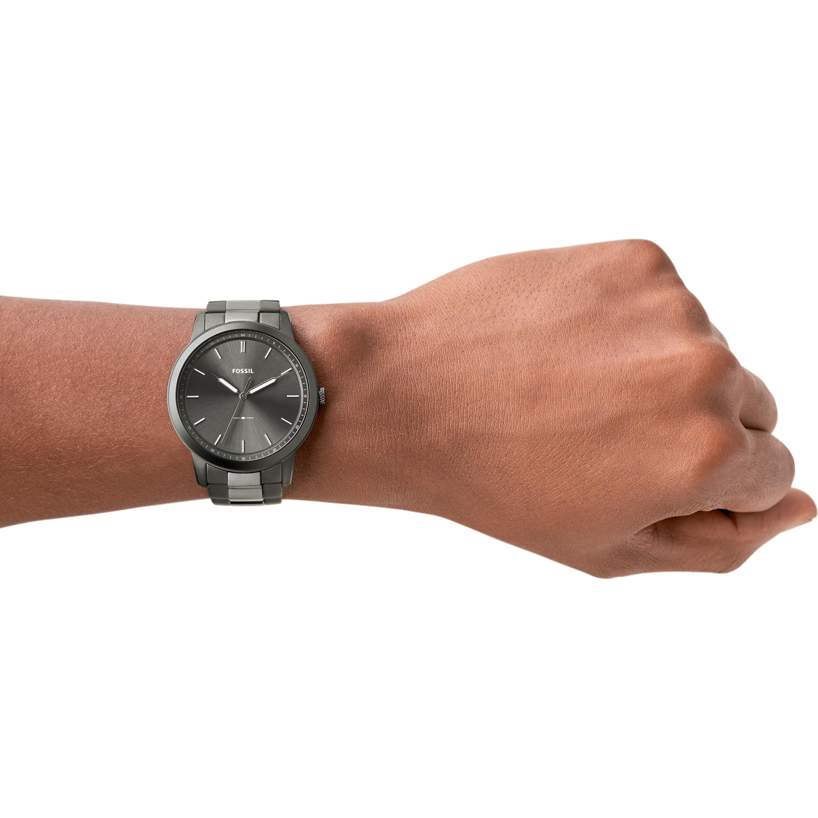 Thumbnail - Fossil, Armbanduhr, The Minimalist, Grau, (Analoguhr, 44 mm)