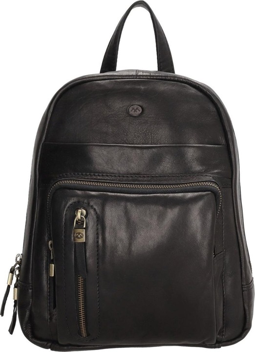 Actual product image Micmacbags Hide & Stitches Daydreamer Backpack - Black - 100% Leather