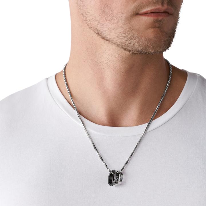 Immagine prodotto Diesel Ciondolo doppio (Acciaio inossidabile, 55 cm)