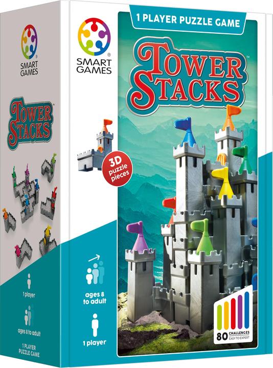 Smart Games Piles de la tour (Allemand, Anglais, Français, Italien, 1 Joueur)