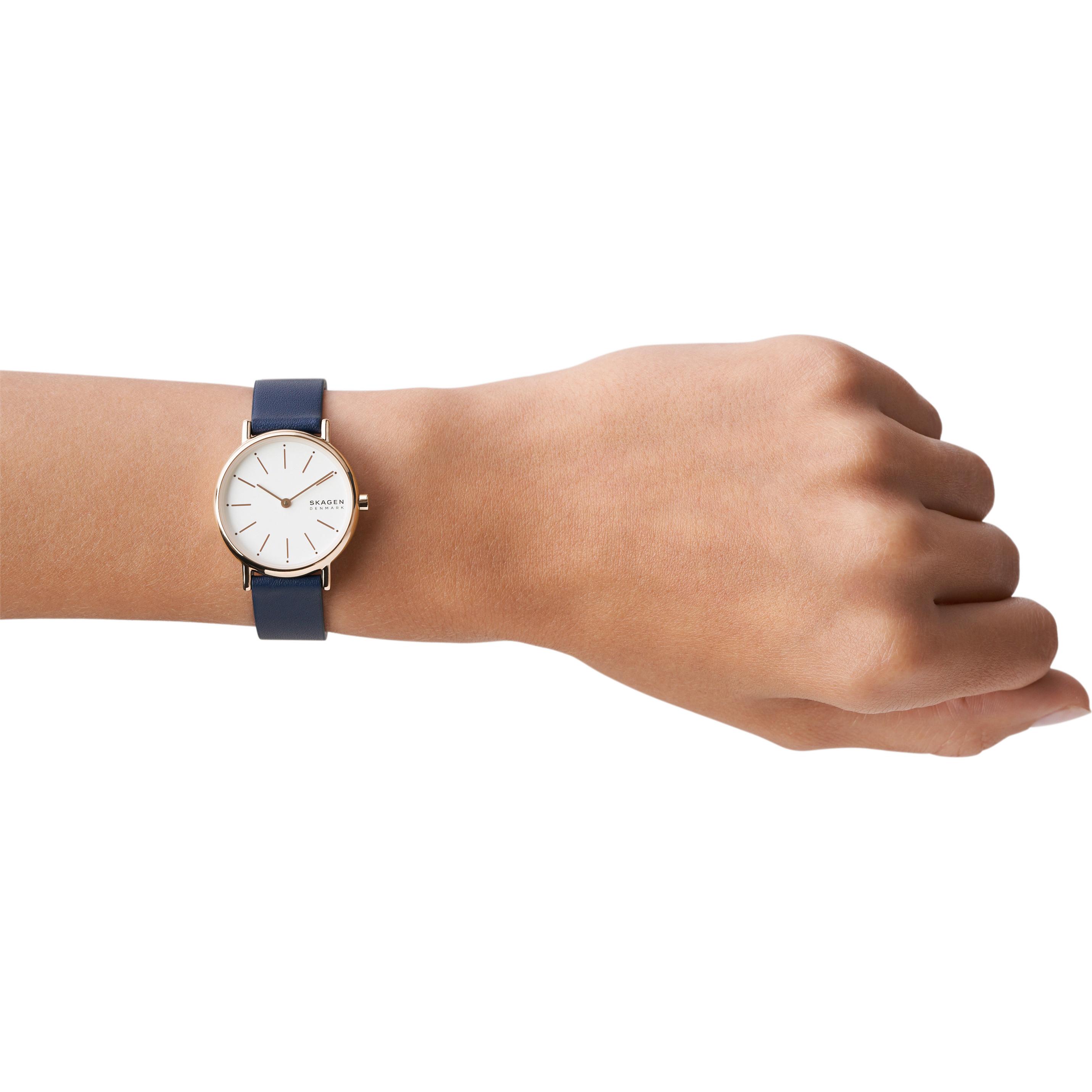 Thumbnail - Skagen, Armbanduhr, Signatur, Rosa, (Uhr mit Schmuckstein, 30 mm)