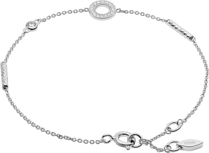 Fossil Open Disc (16.50 cm, Argent Sterling, Verre)