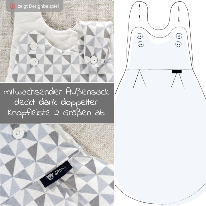 Produktbild Alvi Schlafsäcke Baby-Mäxchen 3-tlg. Jersey - Sternenhimmel -
