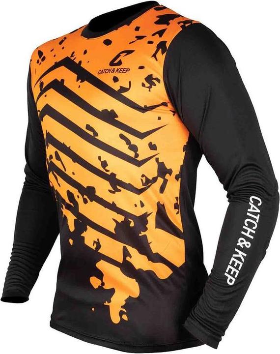 Image du produit Catch & Keep Maillot de gardien de but Protection T. 140 Orange-Noir Maillot de gardien de but de football Haut (140)