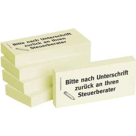 Thumbnail - Bizstix, Haftnotiz, Notiz 'Steuerberater' 75x35mm