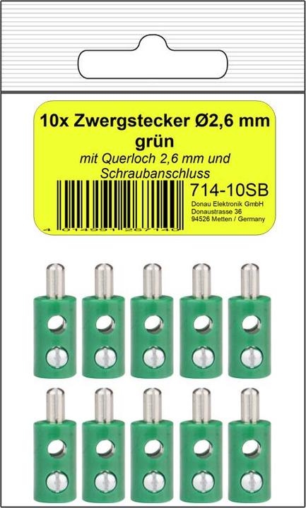 Image du produit Donau 10 Mini plug 2,6 mm vert en sachet