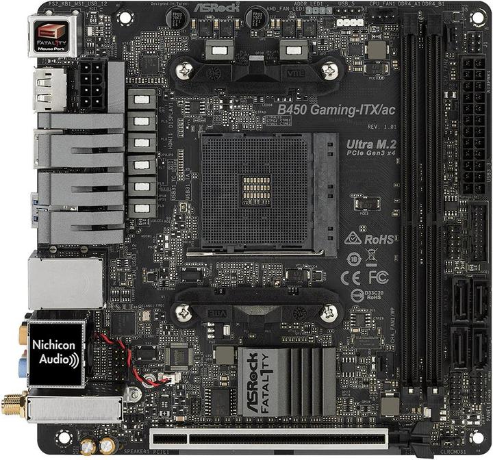 Productafbeelding AsRock B450 Gaming ITX/ac (AM4, AMD B450, Mini-ITX)