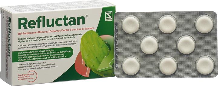 Produktbild Refluctan Kautablette Frucht (48 Stück, 284 ml, 94 g)