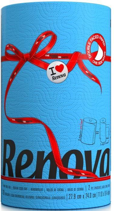 Actual product image Renova Kitchen roll 1 roll 120 sheets per roll, sheet size (1x)
