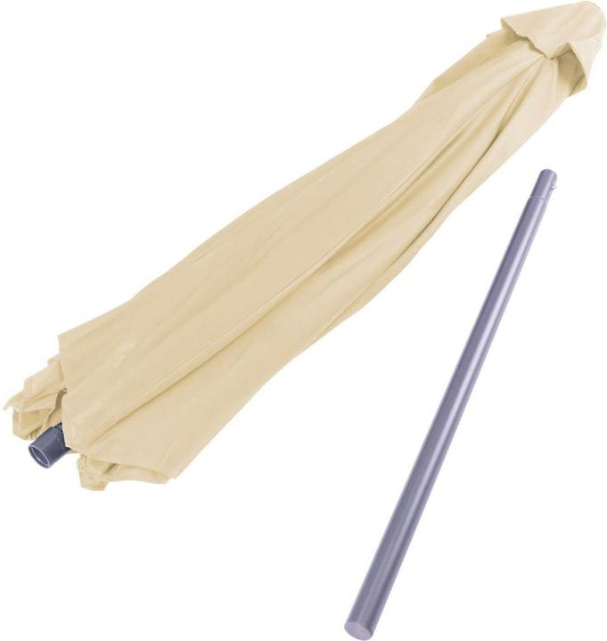 Actual product image VCM Sonnenschirm 2,90m Creme mit Kurbel neigbar wasserabweisend UV Schutz 50+