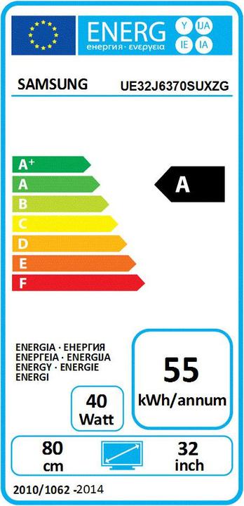 Etichetta energetica Samsung Ue32j6370 (32", Full HD)