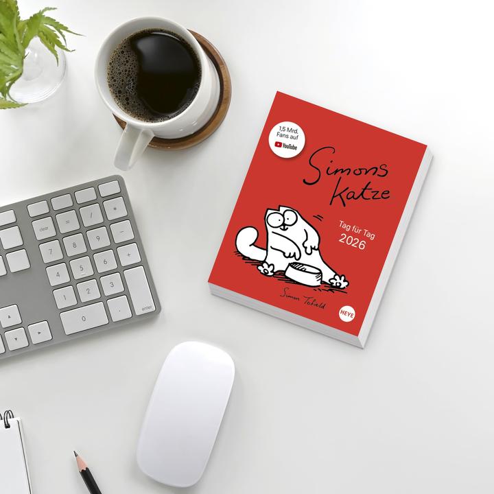 Produktbild Simons Katze Tagesabreisskalender 2026 (11 x 14 cm, Harter Einband, Deutsch)