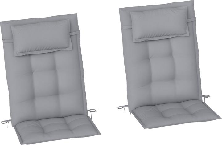 Actual product image Outsunny Liegenauflage Polyester Hellgrau (116 x 50 cm)