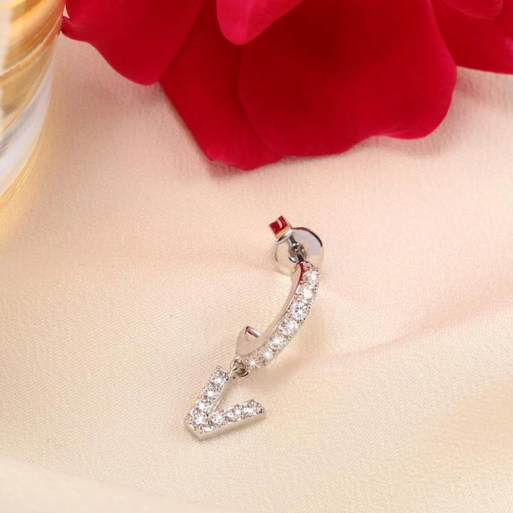 Image du produit La Petite Story Exigo Letter V Boucles d'oreilles (Laiton)