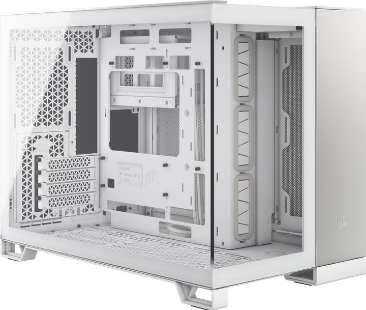 Produktbild Corsair 2500X (wei?/aluminium, Tempered Glass x 2) (Mini-ITX, mATX, ATX)
