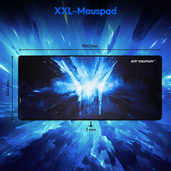 Produktbild Medion Gaming-Mausmatte Templar X20 Schwarz (XXL)