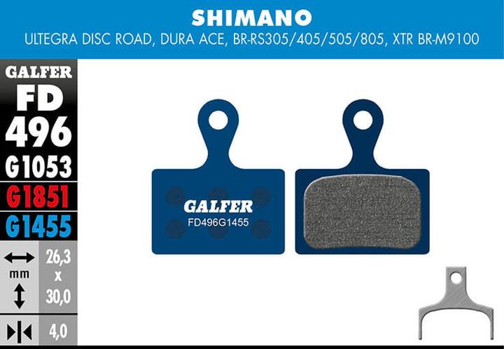 Actual product image Galfer Bike Road brake pads (Shimano, Semi-metallic)