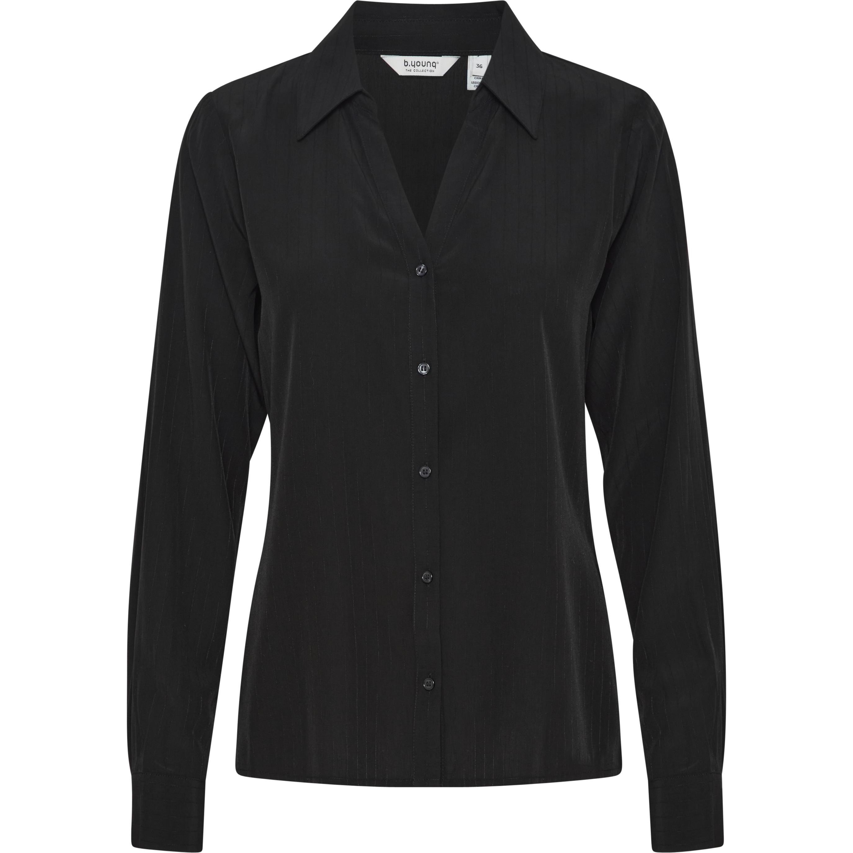 B.young, Damen, Bluse, damenhemd hubba reg, Schwarz, (38)