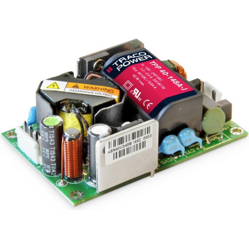 TracoPower TPP 40-124A-J AC/DC-Netzteilbaustein, open frame +26.4 V/DC 1670 mA, Aktive Bauelemente