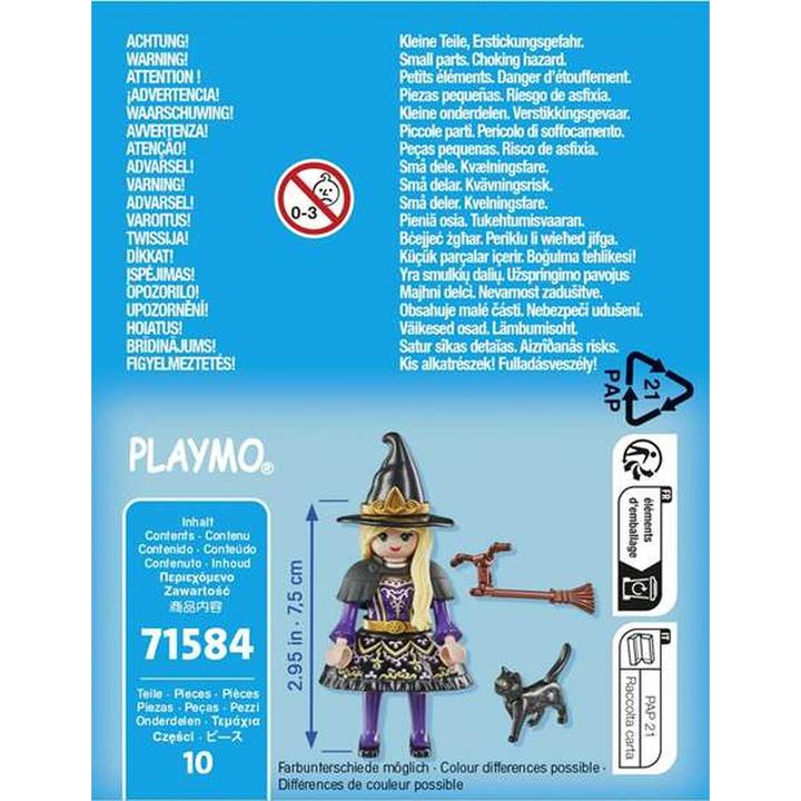 Actual product image Playmobil Witch with cat (71584, Playmobil Special Plus)