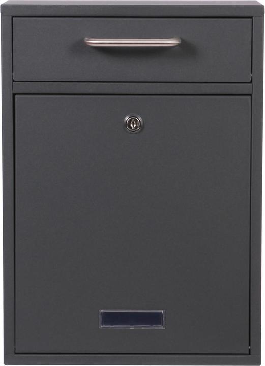 Produktbild Wiltec Briefkasten V52 Postkasten gross Namensschild 2 Schlüssel Stahl