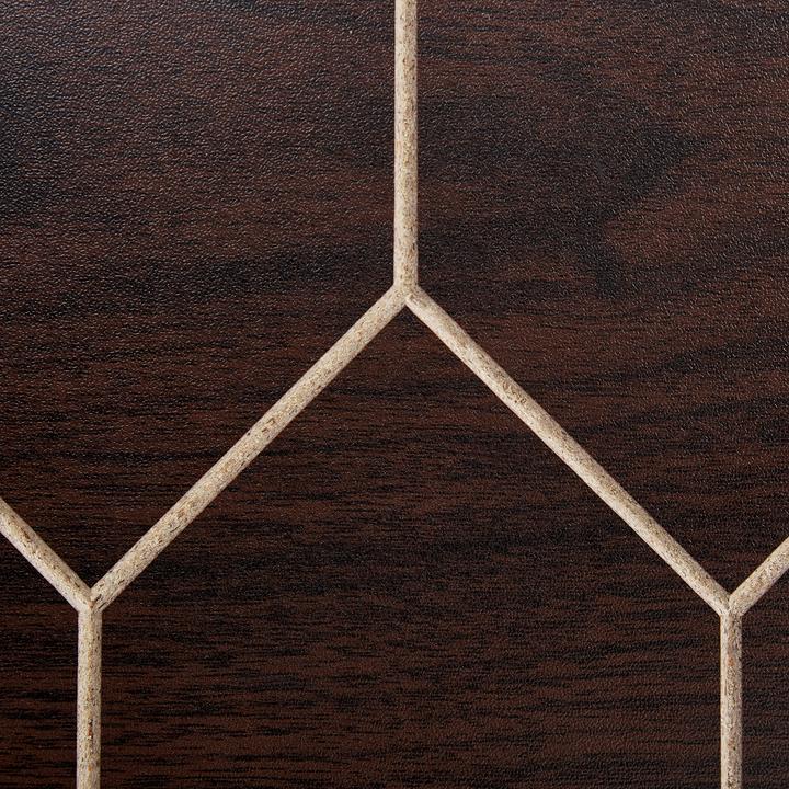 Produktbild Beliani Konsolentisch dunkler Holzfarbton / schwarz 3 Schubladen MALSALA (110 x 39 x 79 cm)