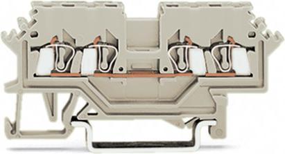 Actual product image Wago 4-wire feed-through terminal block