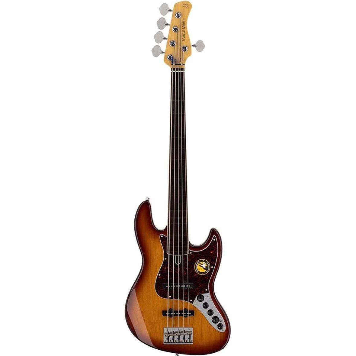 Siren Sire Marcus Miller V7 Fretless 2nd Gen 5 Tobacco Sunburst (Basso elettrico), Chitarra, Marrone