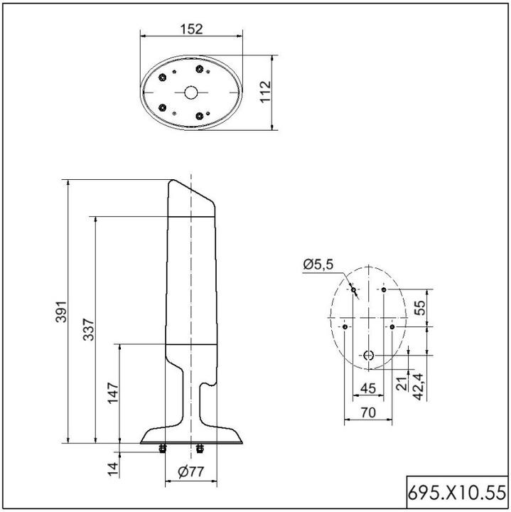 Produktbild Werma CleanSIGN Signal Tower R/G/B 24V