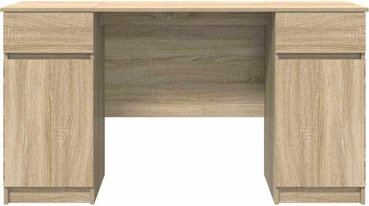 Image du produit vidaXL Bureau Chêne Sonoma 140x49x76 cm Matériau dérivé du bois