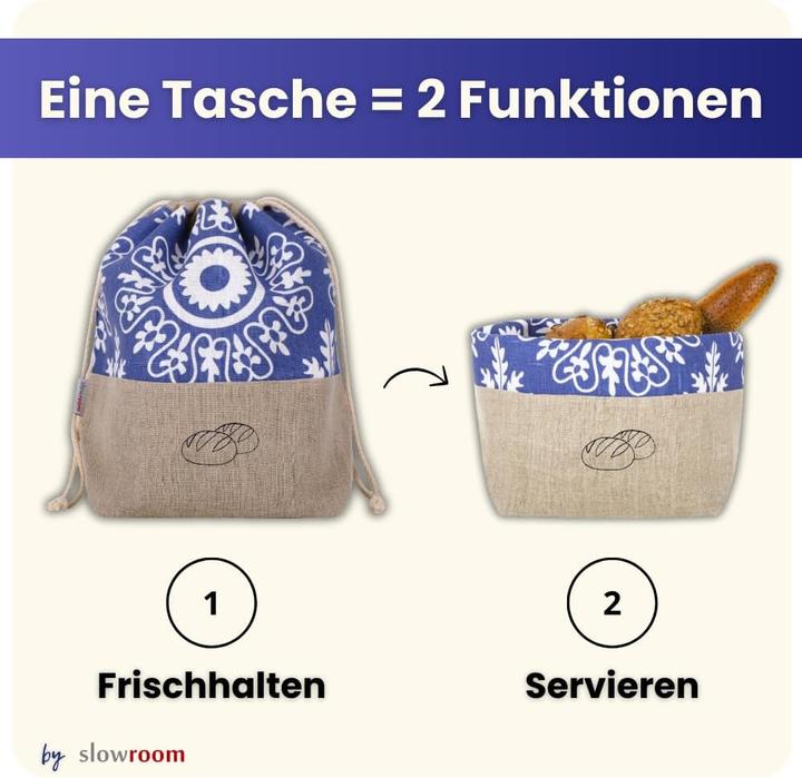 Actual product image Slowroom Brotbeutel