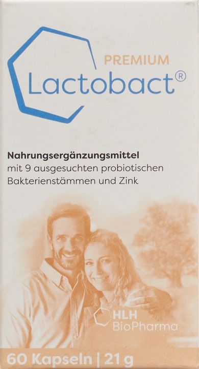 Produktbild Lactobact 60plus Kapsel (60 Stück, Kapseln, 21 g)