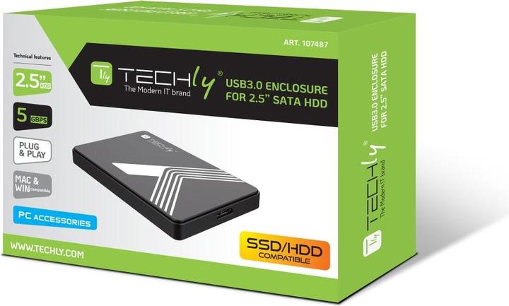 Productafbeelding Techly Externe USB3.0 Box voor SATA (2.5")
