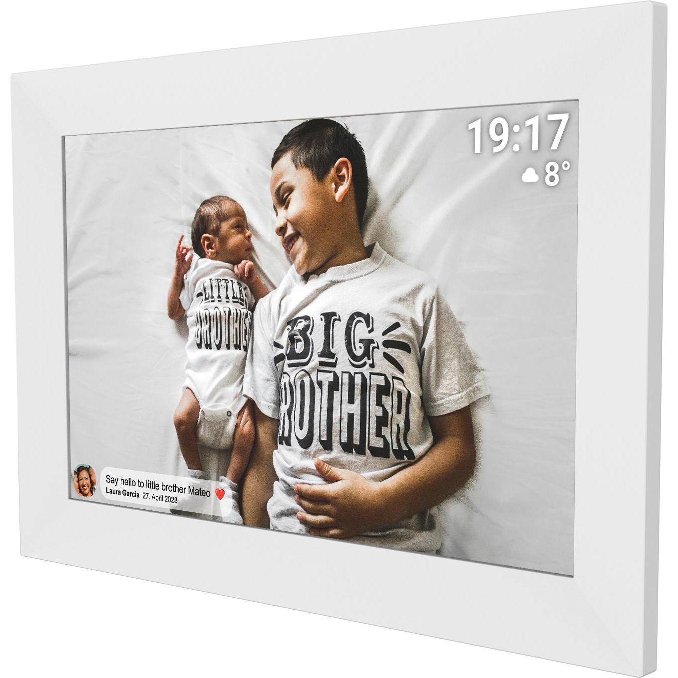 Denver Frameo PFF-1026 bianco (10.10", 1280 x 800 pixel), Cornice digitale, Bianco