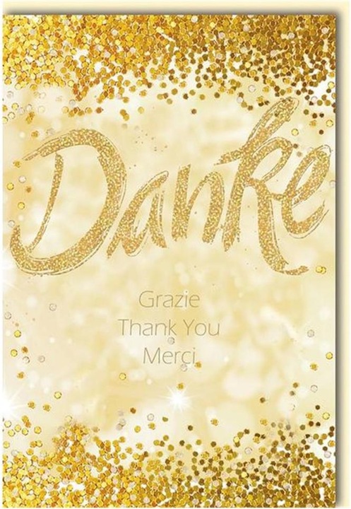 Braun + Company Greeting card thank you 11.5 x 17 cm, incl. envelope (1 pcs.)
