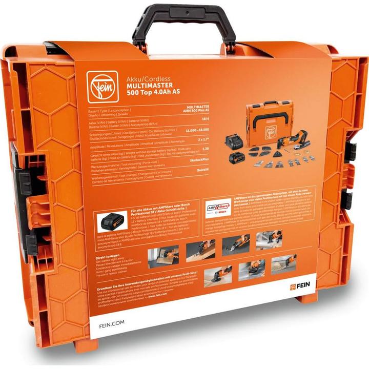 Actual product image Fein Oscillateur à accu MultiMaster AMM 500 Plus Top 4.0Ah AS